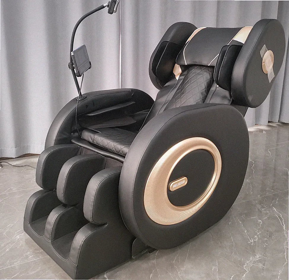 2026 Massage Chair Recliner with Zero Gravity with Full Body Air Pressure Black