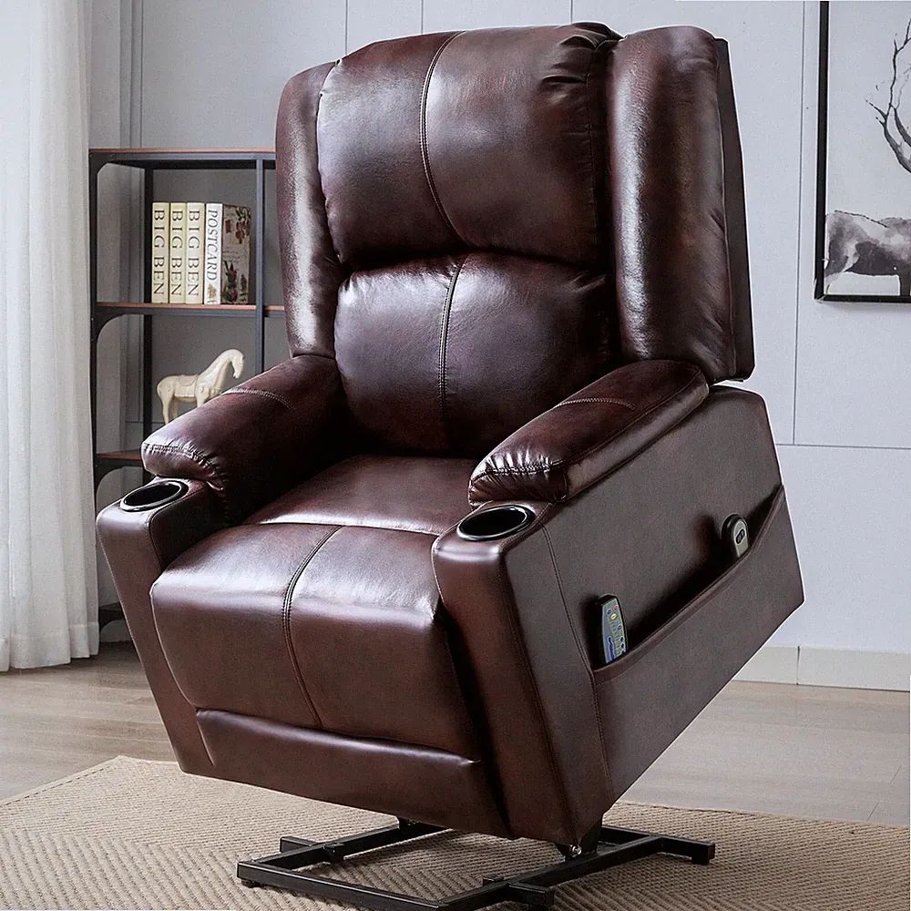 Comhoma Power Lift Recliner Chairs for Elderly Big Heated Massage Recliner Sofa