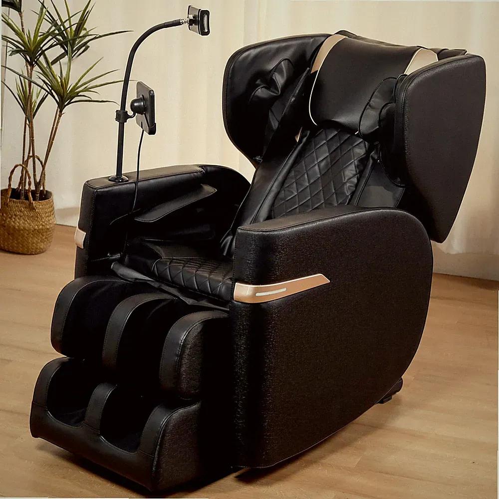 Full Body Massage Chair Black Zero Gravity Shiatsu Massage recliner w/5 Modes