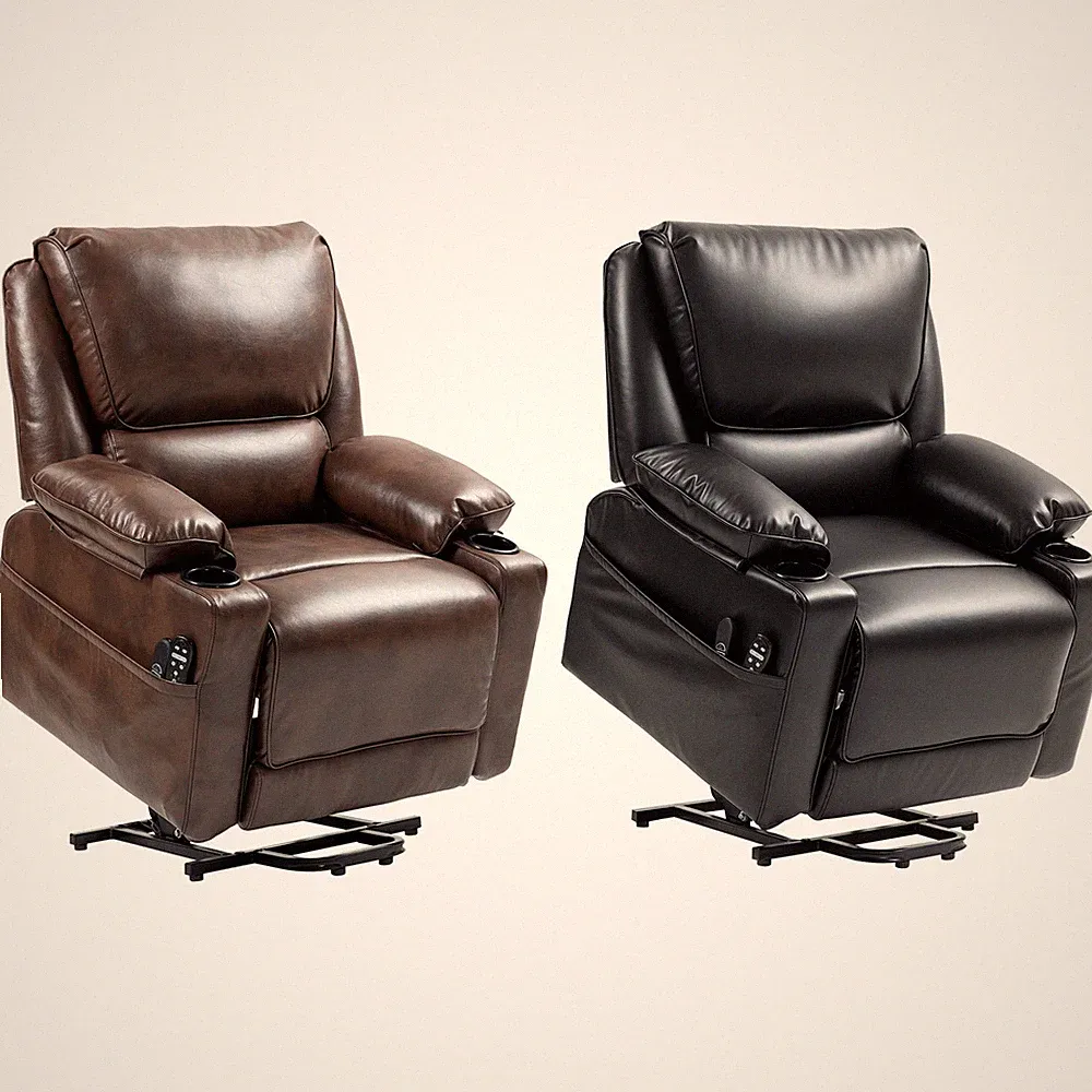 HOMCOM Electric Heated Massage Reclining Chair with Remote, Side Pockets