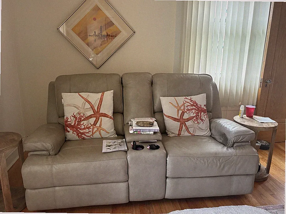 Homestretch Skywalker Nickel Power Reclining Loveseat